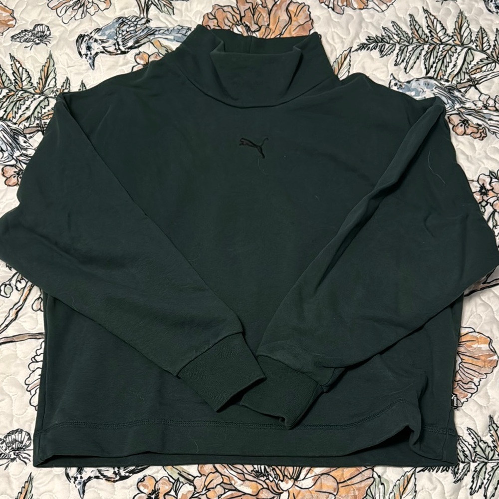 Puma Mock Neck Cropped Sweatshirtrt
